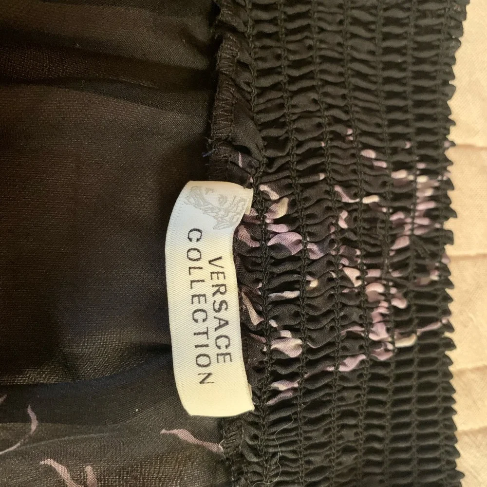 Gianni Versace silk off the shoulder see through top size 40 ( size 4 ) - Picture 7 of 10